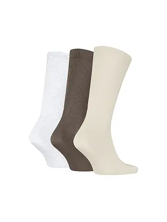 PUMA | Chaussettes de loisirs pour homme RIB Logo Crew, lot de 3 | braun